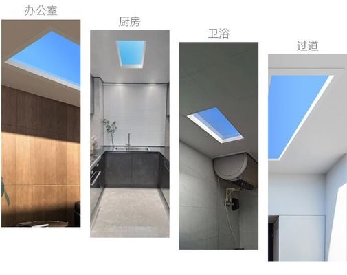 Panel Lampu Langit-langit Indoor LED Blue Sky Light Square Lampu Langit-langit buatan 60x120 untuk Pencahayaan Dekoratif Atap