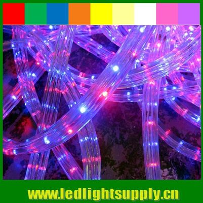 220v DIP 3 kabel 11x17mm lampu tali led datar dengan PVC tembus pandang