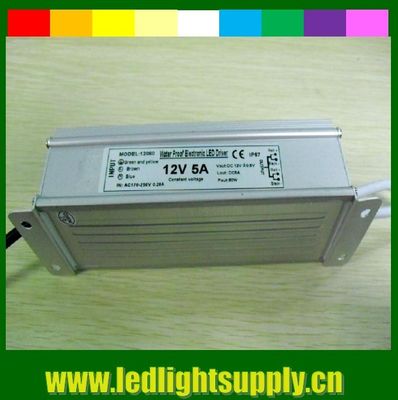 Sumber daya led output tunggal 60W 12V CE ROHS