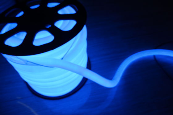 biru 360 bulat neon lampu lentur 24v 100leds / m untuk luar diameter bulat 25mm