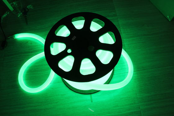 Desain baru 24v ip67 tahan air hijau 100leds/m 360 lampu neon fleksibel bulat