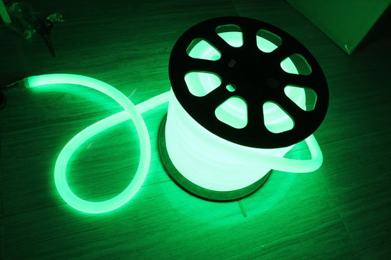 Desain baru 24v ip67 tahan air hijau 100leds/m 360 lampu neon fleksibel bulat