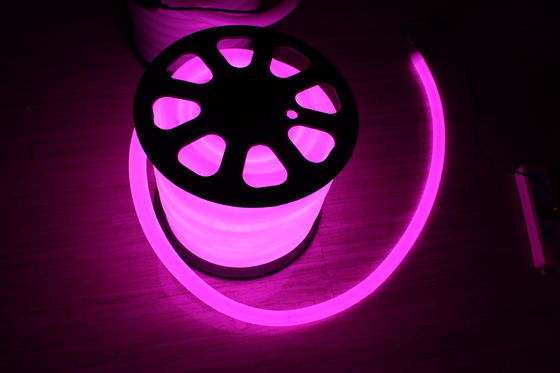 24v harga terbaik 360 derajat bulat ungu 25mm lampu neon lentur untuk dekorasi