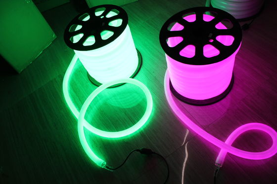24v harga terbaik 360 derajat bulat ungu 25mm lampu neon lentur untuk dekorasi