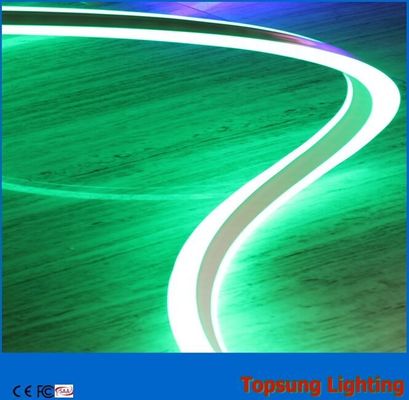 produk Cina baru 110v hijau bi-sisi dipimpin neon strip fleksibel IP67 untuk luar ruangan