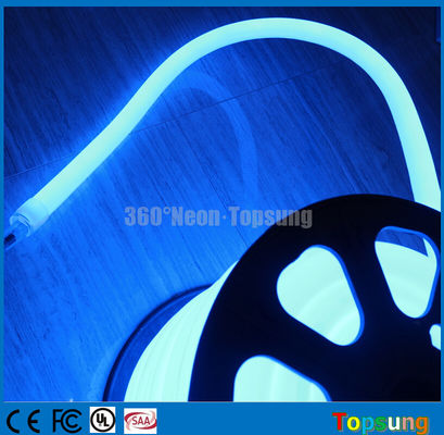 25M spool 12V biru 360 derajat dipimpin lampu tali neon untuk ruangan