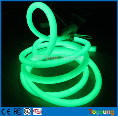82 kaki spool hijau dipimpin neon lampu tabung fleksibel 12v bulat untuk ruangan