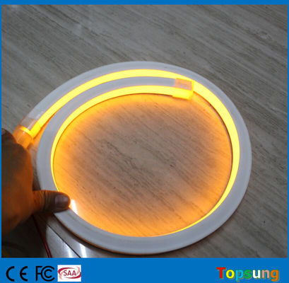 Kuning Square Fleksibel Neon Led Lampu Tali 16 * 16m 230v Untuk Bangunan