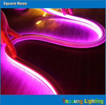 220v Pink LED Neon Flex Rope Light 16*16m Mudah dipasang