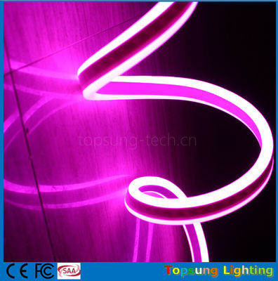 110V Double Side Pink Neon Flexible Strip Light Untuk Bangunan