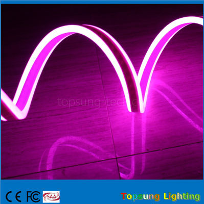 110V Double Side Pink Neon Flexible Strip Light Untuk Bangunan