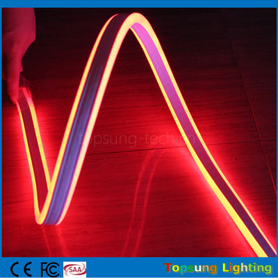 Desain baru neon lampu 24V sisi ganda memancarkan merah LED neon fleksibel dengan kualitas tinggi
