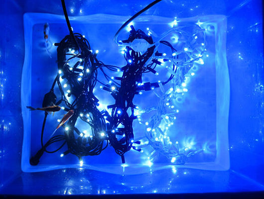 10m Terhubung Anti Cold Biru LED Strings Lampu 100 Lampu IP65