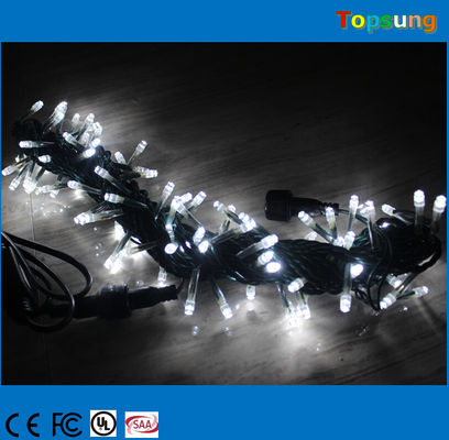 Lampu string LED putih bening 120v untuk lampu dekorasi pernikahan liburan
