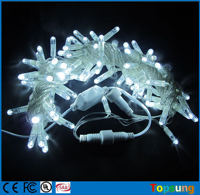 Lampu string LED putih bening 120v untuk lampu dekorasi pernikahan liburan