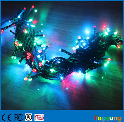 200 led twinkle rgb led string ip65 dengan controller untuk dekorasi natal di luar ruangan