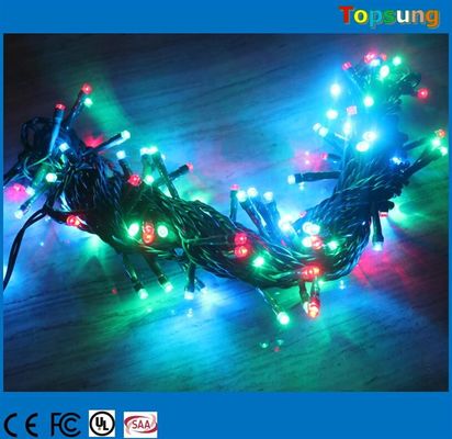 200 led twinkle rgb led string ip65 dengan controller untuk dekorasi natal di luar ruangan