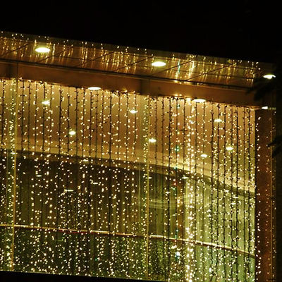 super terang 24v peri lampu Natal dalam ruangan tirai untuk bangunan