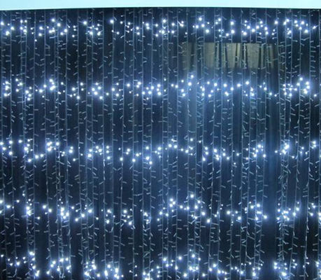 2016 baru 110v peri komersial lampu natal tirai tahan air untuk luar ruangan