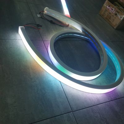 China Pabrik persegi 12v 24v Led Neon Flexible Strip Led Neon Flex lampu navigasi lichterkette neon tabung 40mm