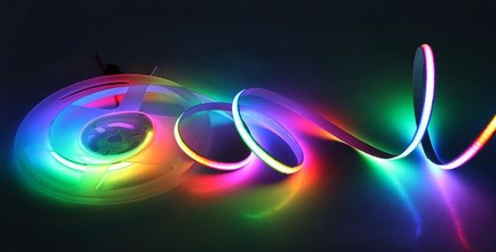 LED RGB yang dapat dihubungi COB LED Light Strips pita digital 720 leds/m COB Smart Lights Strip Light Tali Fleksibel