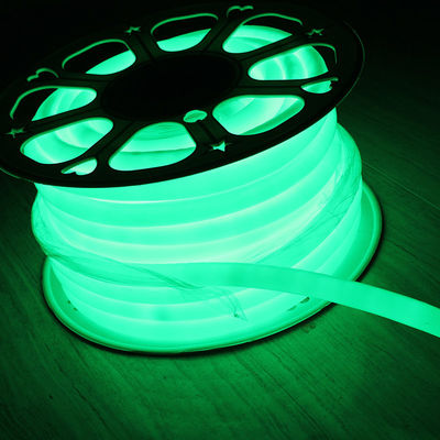 110V 360 derajat memancarkan 16mm bulat ramping dipimpin neon fleksibel lampu natal hijau