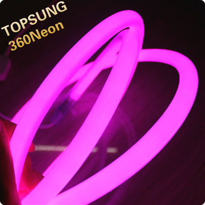 360 putaran mini neon fleksibel fleksibel dipimpin lampu strip pita merah muda ungu warna 24v