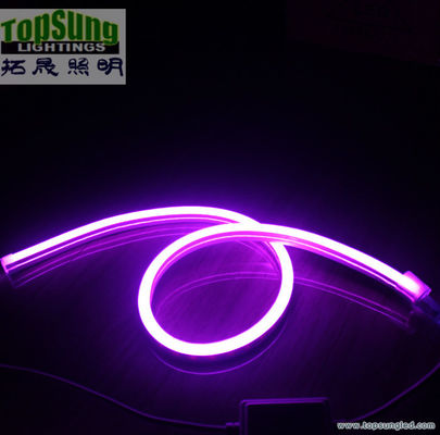 ukuran mini RGB dipimpin neon flex 10 * 18mm penuh warna berubah cahaya neon 110V SMD5050