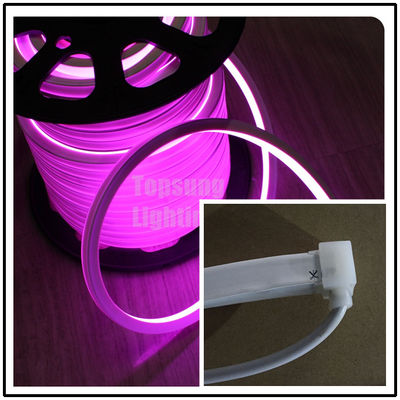 AC 240V kualitas tinggi persegi merah muda LED neon lampu fleksibel 16x16mm IP68 tahan air