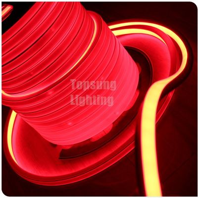 lampu merah dekoratif neon flex DC 12V dipimpin neon tanda lampu tabung persegi 16 * 16mm permukaan flat emitting IP68