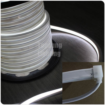 Baru 12v putih silikon fleksibel neon-flex dipimpin tali pencahayaan persegi 16x16mm anti-UV PVC neon strip view atas 2835 smd