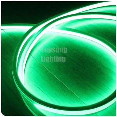 DC 12V LED neon flex 16x16mm persegi lampu tali datar 120SMD/M hijau lampu dekorasi luar ruangan
