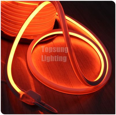 warna oranye AC 110V persegi dipimpin neon lampu fleksibel 16x16mm IP68 neon tabung