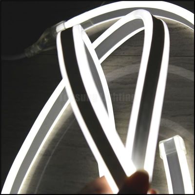2016 baru 230V ganda sisi putih dipimpin neon tali fleksibel untuk luar ruangan