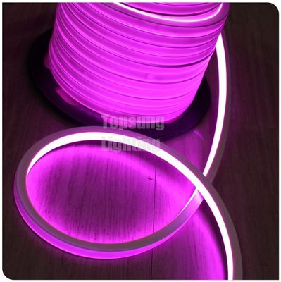 kualitas tinggi persegi dipimpin neon flex 12v ungu lampu tali merah muda untuk aplikasi proyek teknik