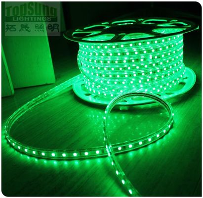 Strip LED AC 110V yang luar biasa 5050 smd hijau 60LED / m strip pita led fleksibel
