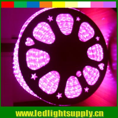 2017 baru AC LED 220V strip pita led fleksibel 5050 smd pink 60LED/m strip