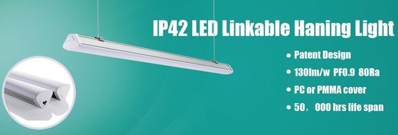 2017 Baru 2F 20W dipimpin lampu suspensi linear perlengkapan lampu led linkable dengan kualitas tinggi