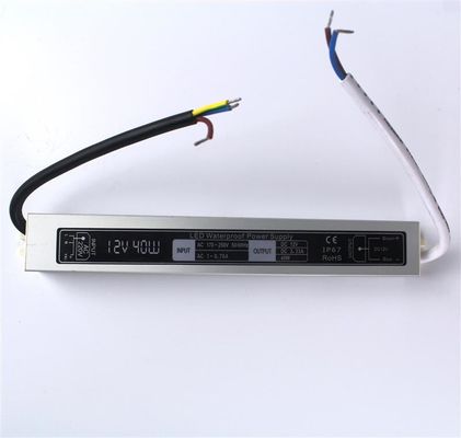 Penjual terbaik 12v 40w tahan air IP67 led power supply LED driver produsen