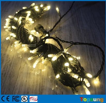 Jual panas 127v panas putih terhubung lampu string peri 10m dekorasi Natal
