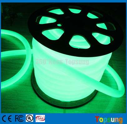 82 kaki spool hijau dipimpin neon lampu tabung fleksibel 12v bulat untuk ruangan