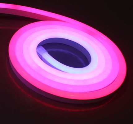 50m spool Topsung Lighting dipimpin neon strip cahaya fleksibel 24v rgb neon digital 10x20mm ultra tipis neonflex piksel