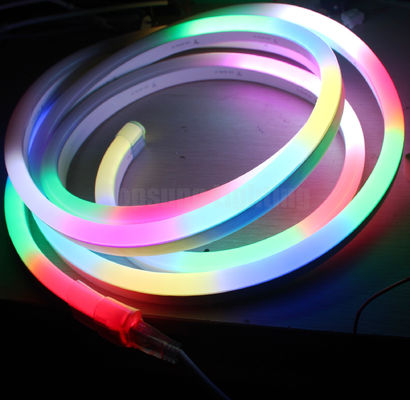 24v Magic mengejar neonflex digital RGB neon strip fleksibel 11x19mm permukaan datar