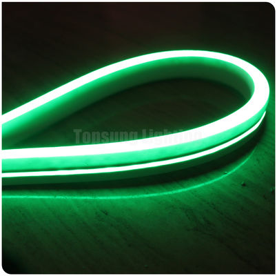 220v 2835 120 LED neon tabung 11x19mm warna hijau ramping LED neon fleksibel permukaan datar luar