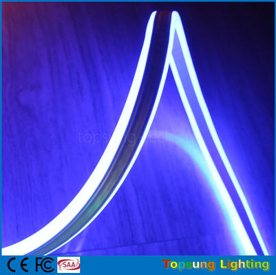 Lampu neon flex sisi ganda 8*18mm ukuran mini pita neonflex LED 24v warna biru