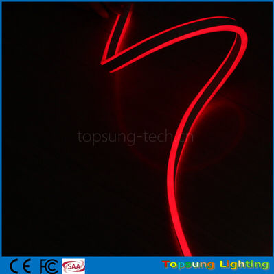 100m merah mini dipimpin tali strip 110V 8.5*18mm 4.5w dipimpin dua sisi lampu neon fleksibel