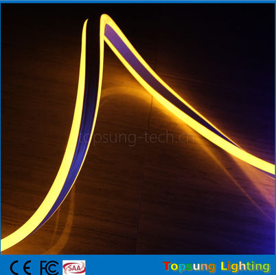 warna kuning mini ukuran neon led lampu natal 8.5 * 18mm lampu neon fleksibel sisi ganda