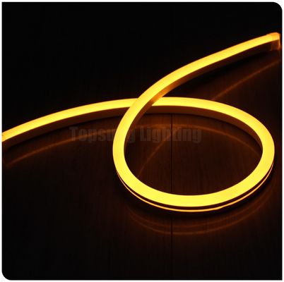 24v kuning populer dipimpin neon lampu tabung lentur PVC ultra tipis neon lentur tali lampu strip 11x18mm dekorasi luar