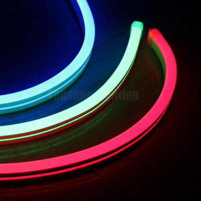 Kualitas tinggi smd2835 fleksibel dipimpin lampu neon strip 24v neon tabung fleksibel ultra ramping 11x18mm merah Warna jaket PVC