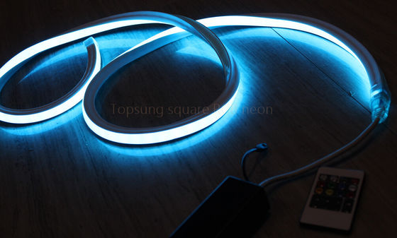 12v led neon rope lampu pemasok RGB 5050 smd neon strip lampu persegi fleksibel 17x17mm bentuk persegi IP68